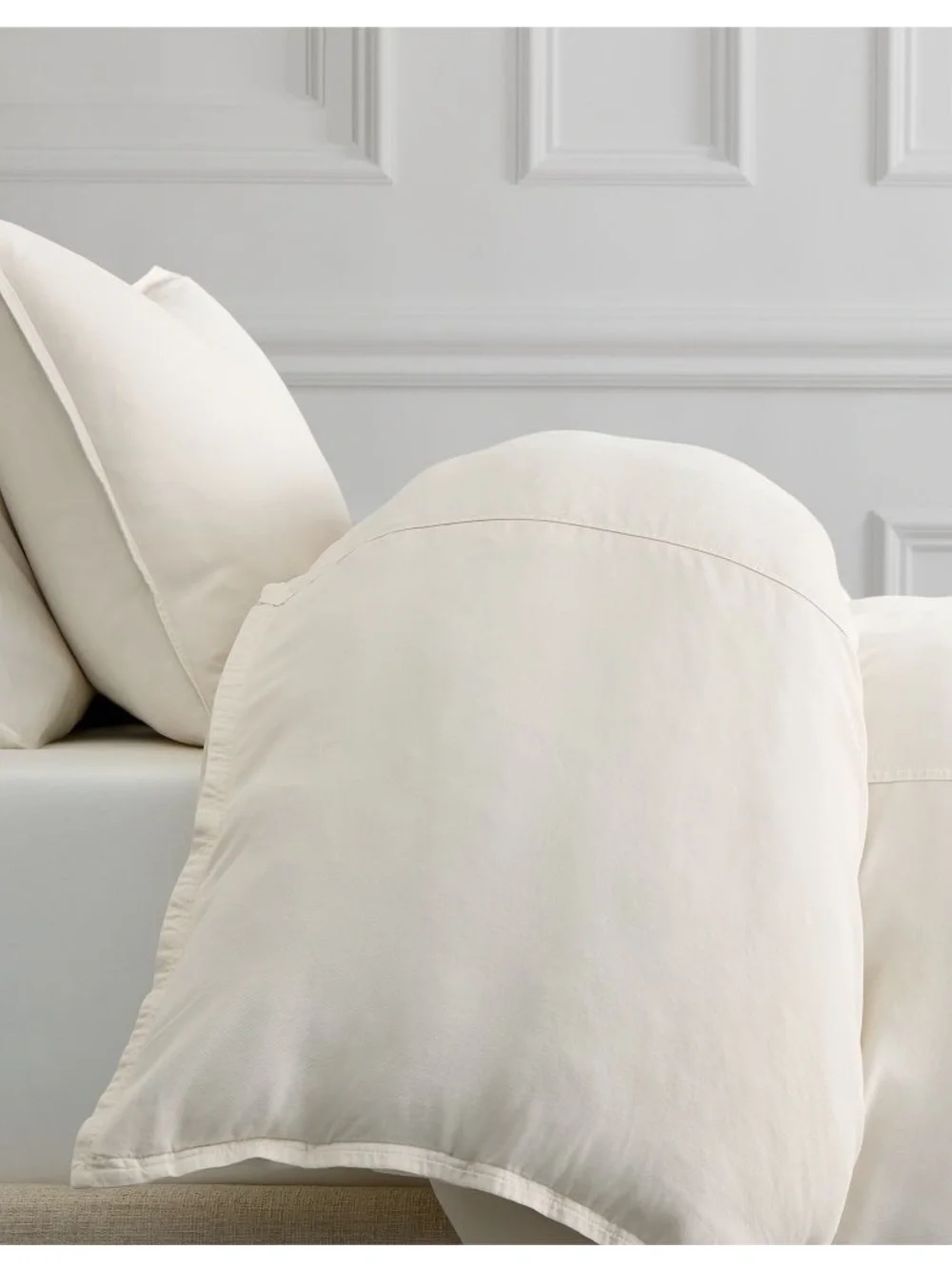 West Elm Brushed Twill duvet euro shams